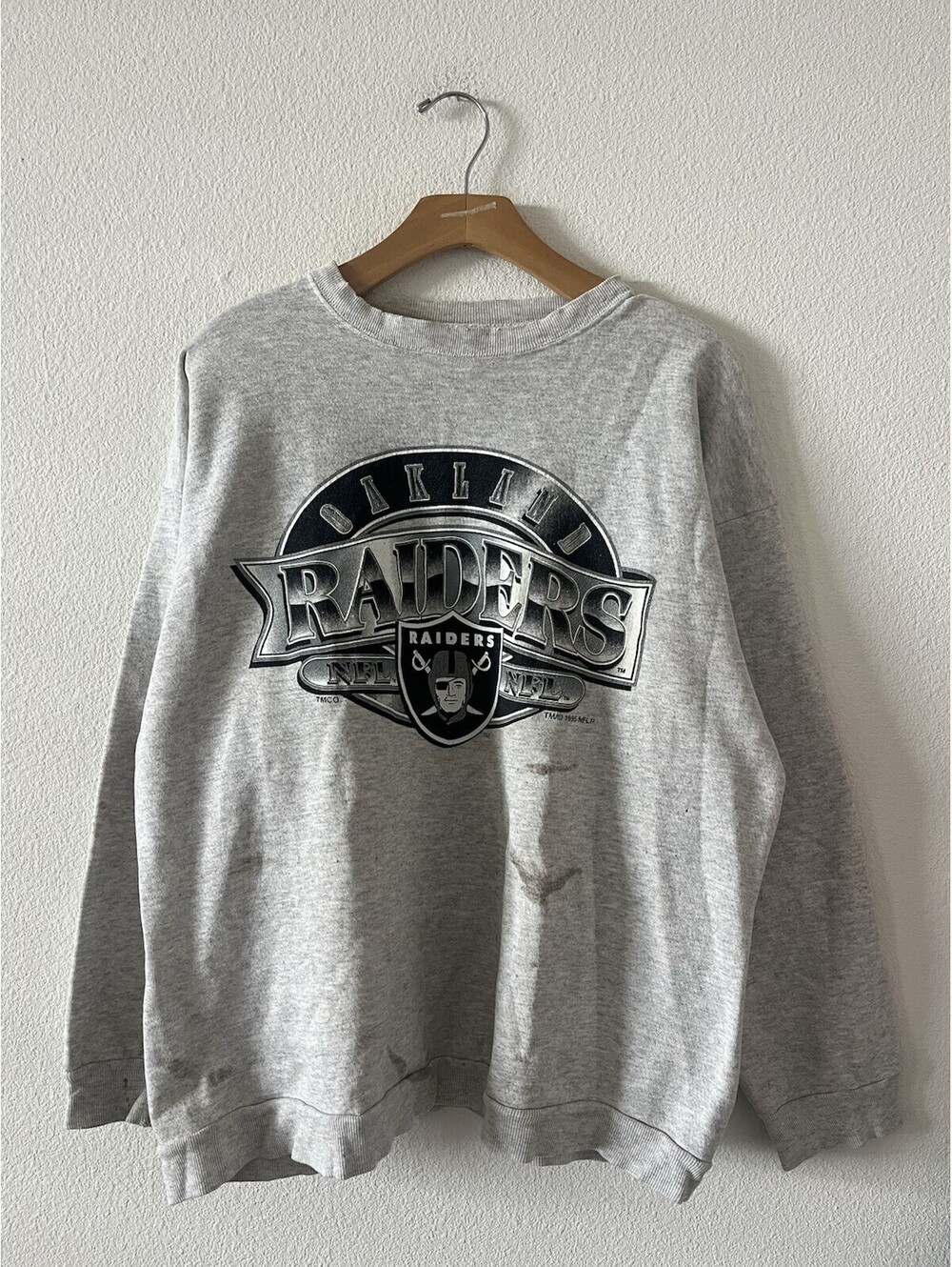 Vintage 1995 Oakland Raiders Tultex Sweatshirt USA Size XL⁠